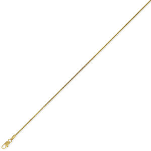 JEWELLERY FOR ALL 9ct Diamond-Cut Snake Chain 18in/45cm