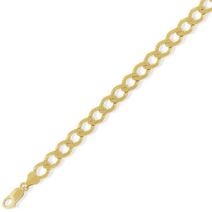 JEWELLERY FOR ALL 9ct High Performance Curb Chain 20in/50cm