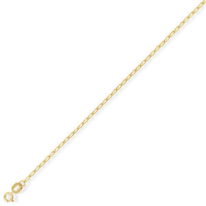 JEWELLERY FOR ALL 9ct Open Rada Curb Chain 20in/50cm