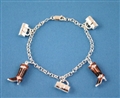 Jewellery Handbag and Boot Charm Bracelet