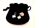 Jewellery Sterling silver heart earrings