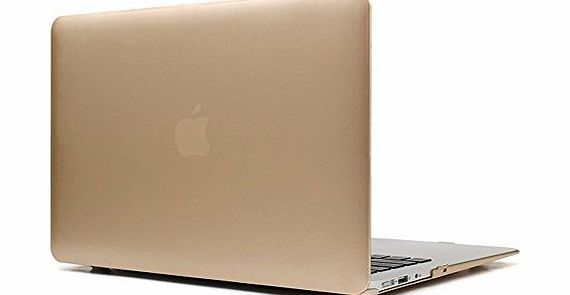 Macbook Pro Retina 13 Gold case - High Quality Rubberized Frosted Hardshell Gold Case Cover for Apple MacBook Pro 13.3`` with Retina Display( Model: A1425 / A1502) + Silicone Keyboard Skin cover f