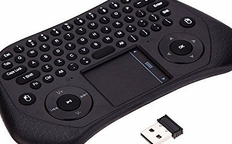 Jhua Wireless Mini Keyboard with USB Receiver 2.4GHz Handheld Air Smart Mouse Tochpad Remote Control Keyboard for Android and Google Smart TV Box /PC /Laptop /Tablet /HTPC etc