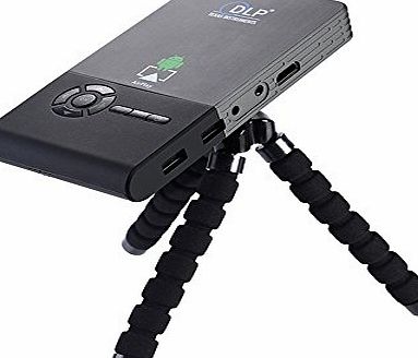 JINYJIA DLP High-ended Smart Pico Mini Projector, Portable Pocket Size, Bluetooth 4.0 HDMI, Android 4.4 Quad Core, 2.4G/5G WiFi, 1GB 16GB