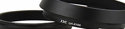 JJC LH-JX100 Lens Adapter and Hood for Fujifilm Finepix X100/X100s - Black