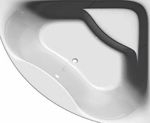 JL Bathrooms Evolution 1400mm x 1400mm Corner Bath amp; Panel by John Louis Bathrooms