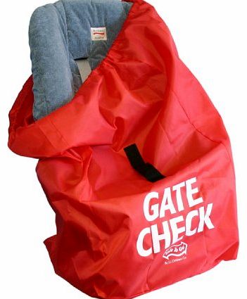 JL Childress Gate Check Bag for Car Seats for Newborn and Above (Red)