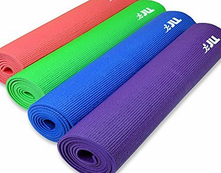 JLL Yoga Mat and Carry Case. Exercise Fitness Workout, Mat Physio Pilates Camping Gym Non Slip 6mm Thick