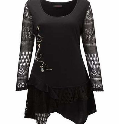 Luxe Lace Panel Tunic