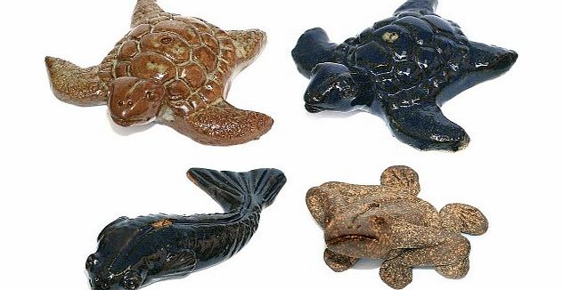 Joe Cool INCENSE HOLDER ANIMALS FROG/FISH/TURTLE ACD Ornament made from ceramic