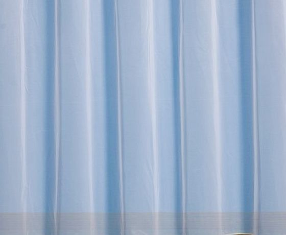 John Aird Denise - Plain White Net Curtain With Weighted Base - Width Sold By The Metre - All Sizes Available (36`` - 91cm)