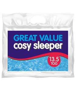 john cotton Cosy Sleeper Budget 13.5 Tog Duvet - Single