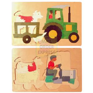 George Luck Tractor and Trailer Puzzle