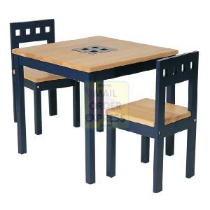 Pin Furniture Wooden Childs Table and 2 Chairs