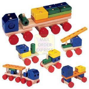 PINTOY Wooden Construction Truck