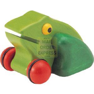 PINTOY Wooden Pull Back Frog