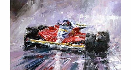 John Ketchell On The Limit - Gilles Villeneuve - 1978 Canadian Grand Prix- Ferrari 312 T2 - Paper Print - Gicl&a