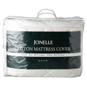 john lewis All Cotton Quilted Mattress Protector, Double