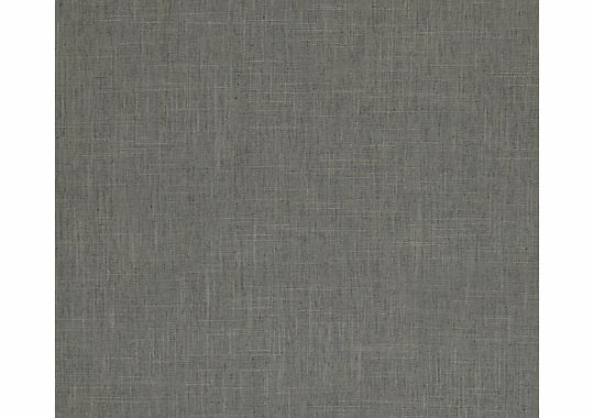 John Lewis Athena Semi Plain Fabric, Charcoal,