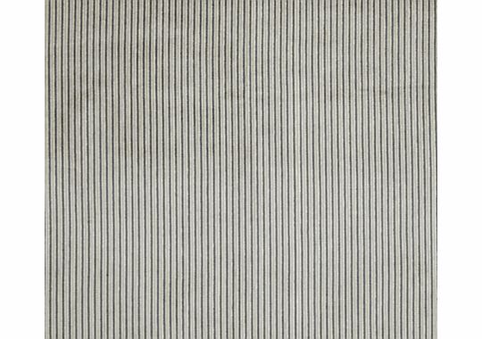 John Lewis Bacall Woven Stripe Fabric, Charcoal,
