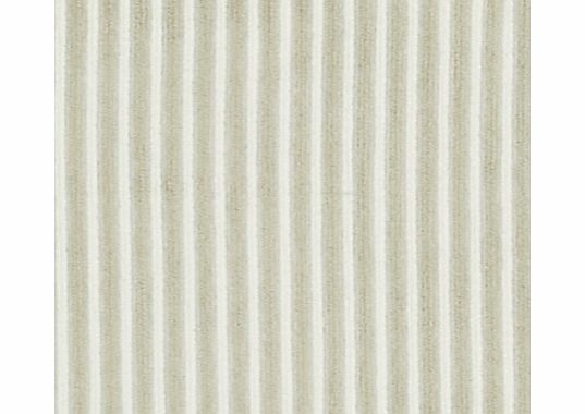 John Lewis Bacall Woven Stripe Fabric, Putty,