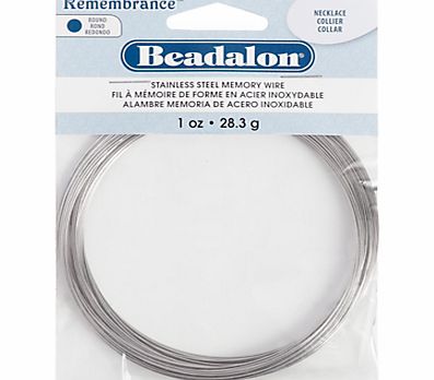 John Lewis Beadalon Necklace Memory Wire, Silver
