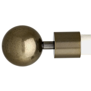 john lewis Brass Tone Steel Ball Finial- 25mm