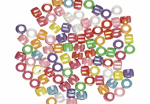 John Lewis Bright Plastic Pony Beads, 20g, Multi