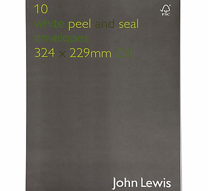 John Lewis C4 Envelopes, Pack of 10