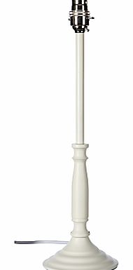 Candlestick Lamp Base, White, Medium