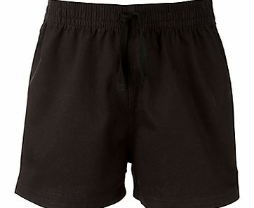 John Lewis Cotton PE Shorts, Black