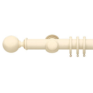 John Lewis Curtain Pole- Antiqued Cream- L150 x Dia.45mm