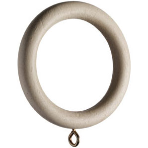 John Lewis Curtain Rings- Antiqued White- Pack of 6- 35mm