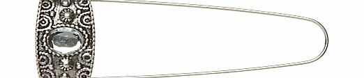 John Lewis Decorative Safety Pin, 9cm, Silver
