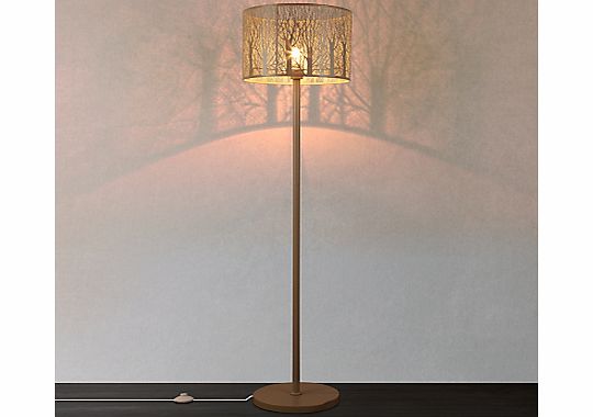John Lewis Devon Floor Lamp, Taupe, Large