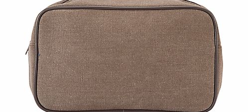Fabric Wash Bag, Brown