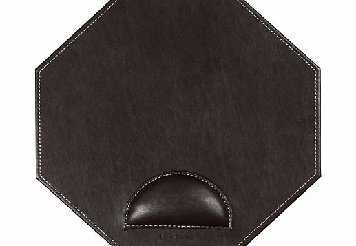 John Lewis Faux Leather Mouse Pad, Brown