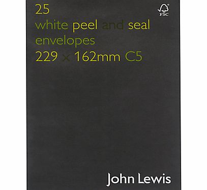 John Lewis FSC Envelopes, C5, Pack of 25