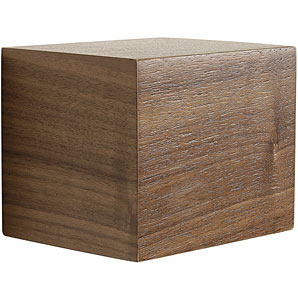 Geo Chunky Block Shelves- Set of 3- Walnut