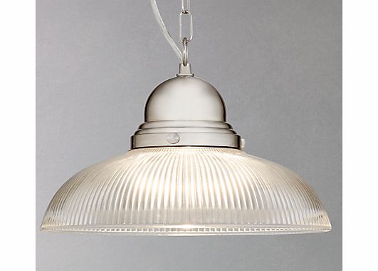 John Lewis George Ribbed Glass Ceiling Pendant