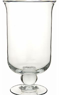 Glass Hurricane Lamp, 35cm