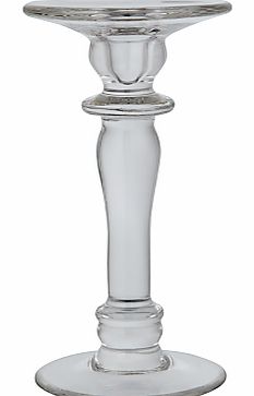 John Lewis Glass Pillar Candle Holder, Small