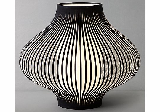 John Lewis Harmony Ribboned Table Lamp, Black,