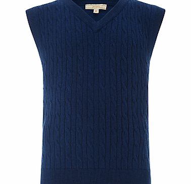 John Lewis Heirloom Collection V-Neck Cable Knit