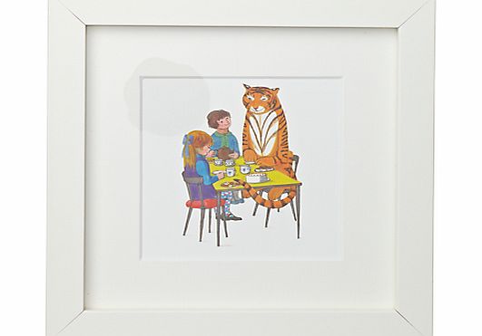 John Lewis Judith Kerr - Tea With Tiger Framed Print, 23 x