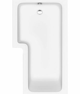 John Lewis L-Shaped Right Hand Shower Bath and