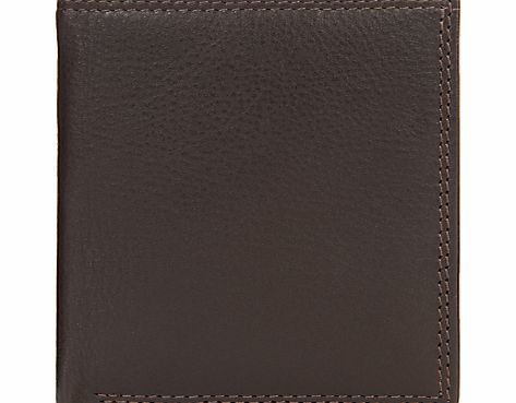 John Lewis Leather Card Holder, Brown