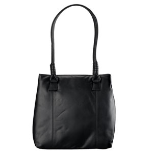 John Lewis Leather Tote Bag- Black