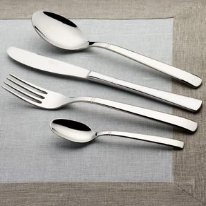 Lines Cutlery Set, Stainless Steel, 24-Piece
