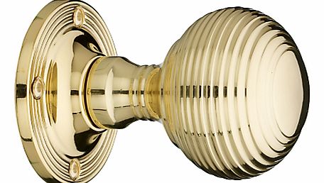 Marlow Reeded Mortice Knob, Dia.60mm